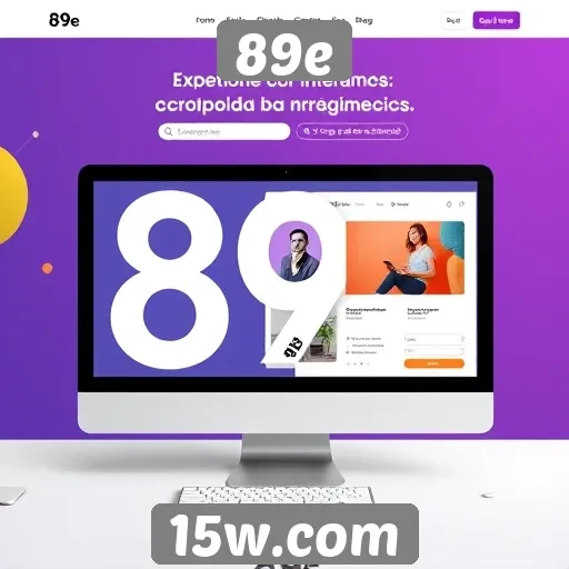 A influência do design da interface no site 89e